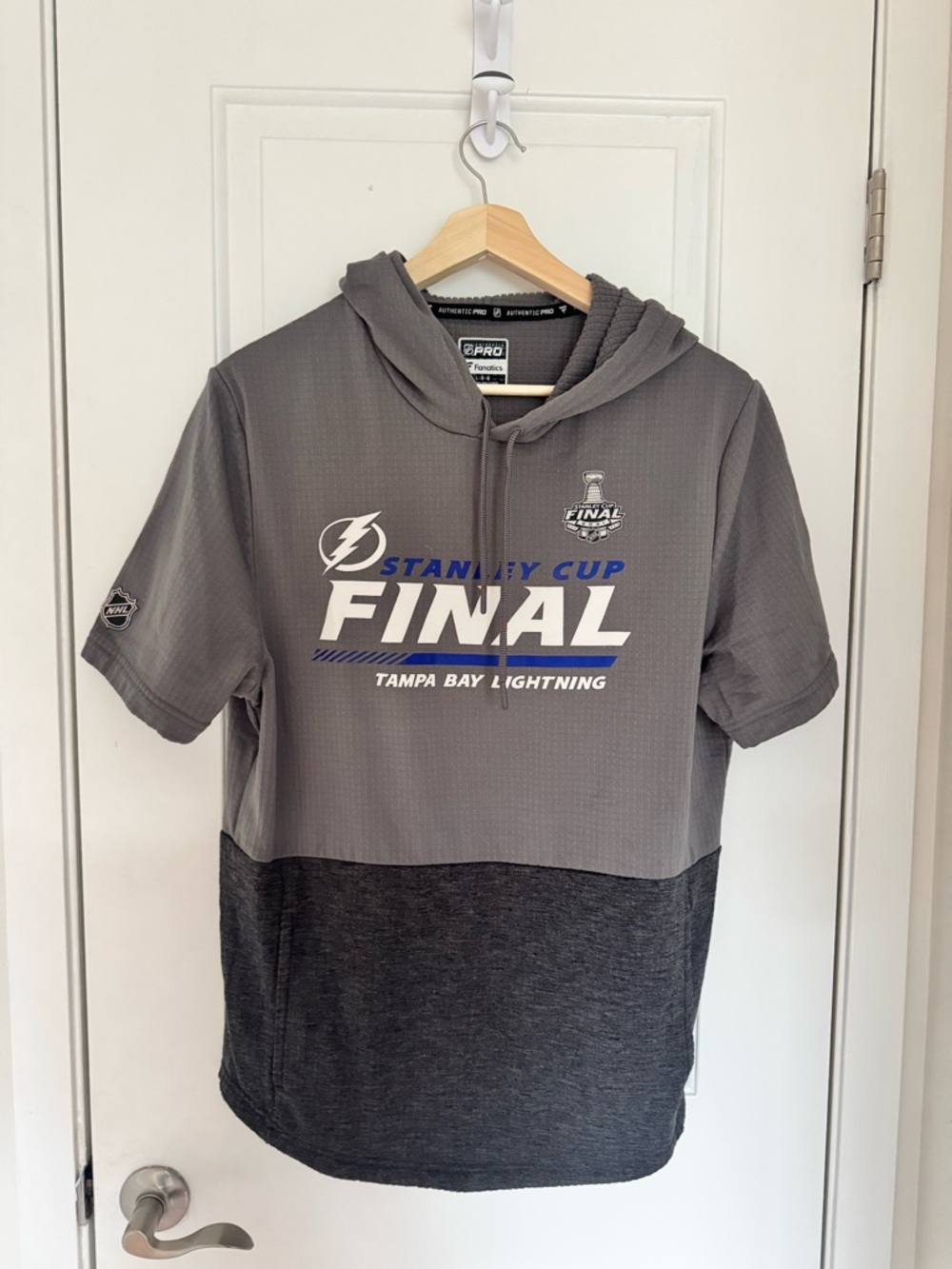 Fanatics Gray Tampa Bay Lightning Stanley Cup Final Waffle-Knit Hoodie